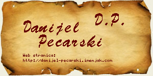 Danijel Pecarski vizit kartica